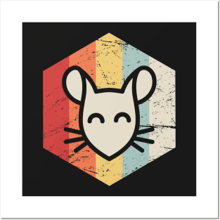 Retro 70s Mouse Posters and Art